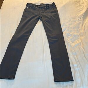 Gray Straight-Leg Pants